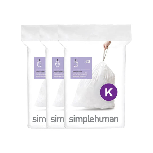 Simplehuman Code K Bin Liners 35-45L (60 Count)